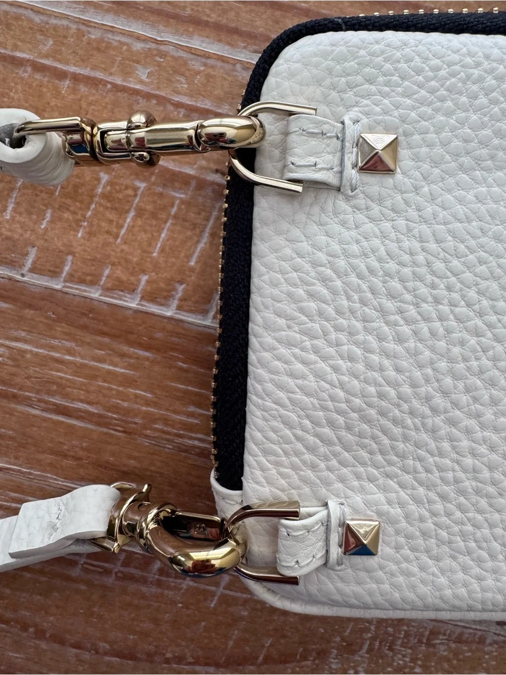 Bandolier iPhone 11 Pro Max Crossbody Wallet Case White Leather